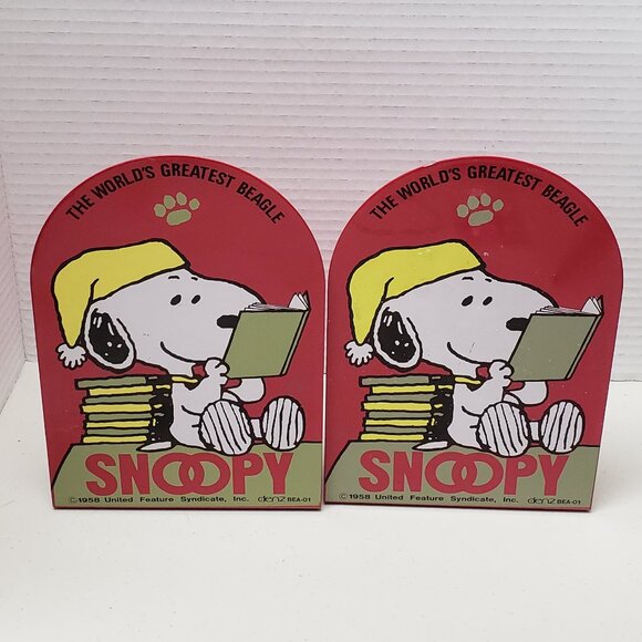 Vintage Peanuts Snoopy Bookends - Picture 2 of 7